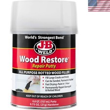 Water Resistant Repair Putty - 757mL Off-White Wood Filler for All Projects