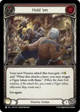 Hold 'em (Red) Common Heavy Hitters Flesh and blood TCG NM