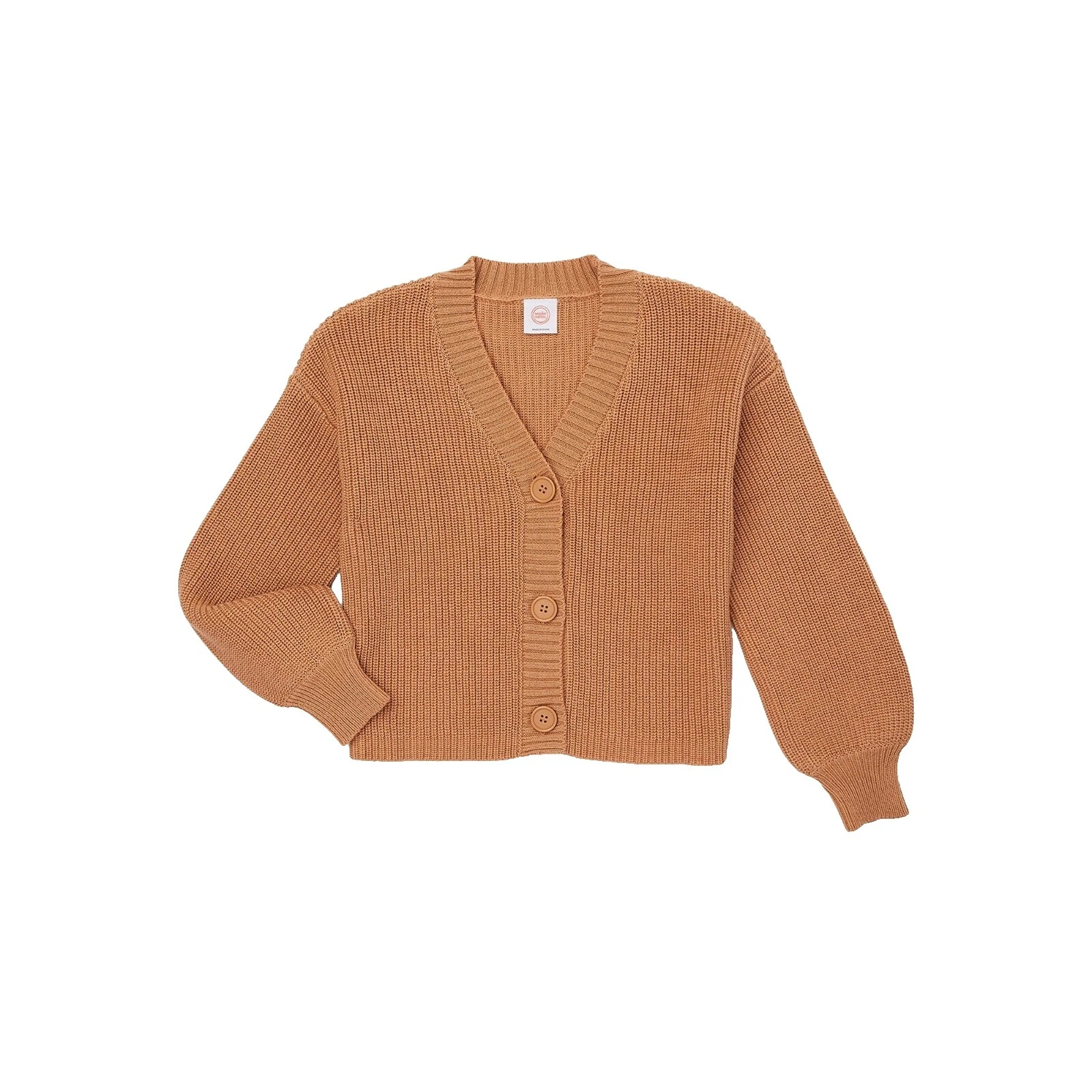 Коричневые свитера-кардиганы для девочек