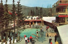 Postcard Swimming Pool Central Tower Mt Snow Ski Area West Dover Vermont VT
