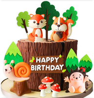 Geburtstag Deko Tortenaufleger Waldtiere Tortendeko Waldtiere Geburtstag Wald Ti
