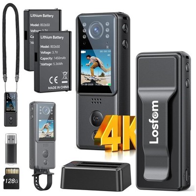 Mini Body Cam with Audio and Video Recording - Complete Kit