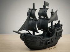 3D Printed Black Pearl Benchy Pirate Ship Pic...