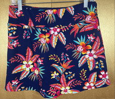 Tommy Bahama Island Cays colorful tropical floral skirt size M