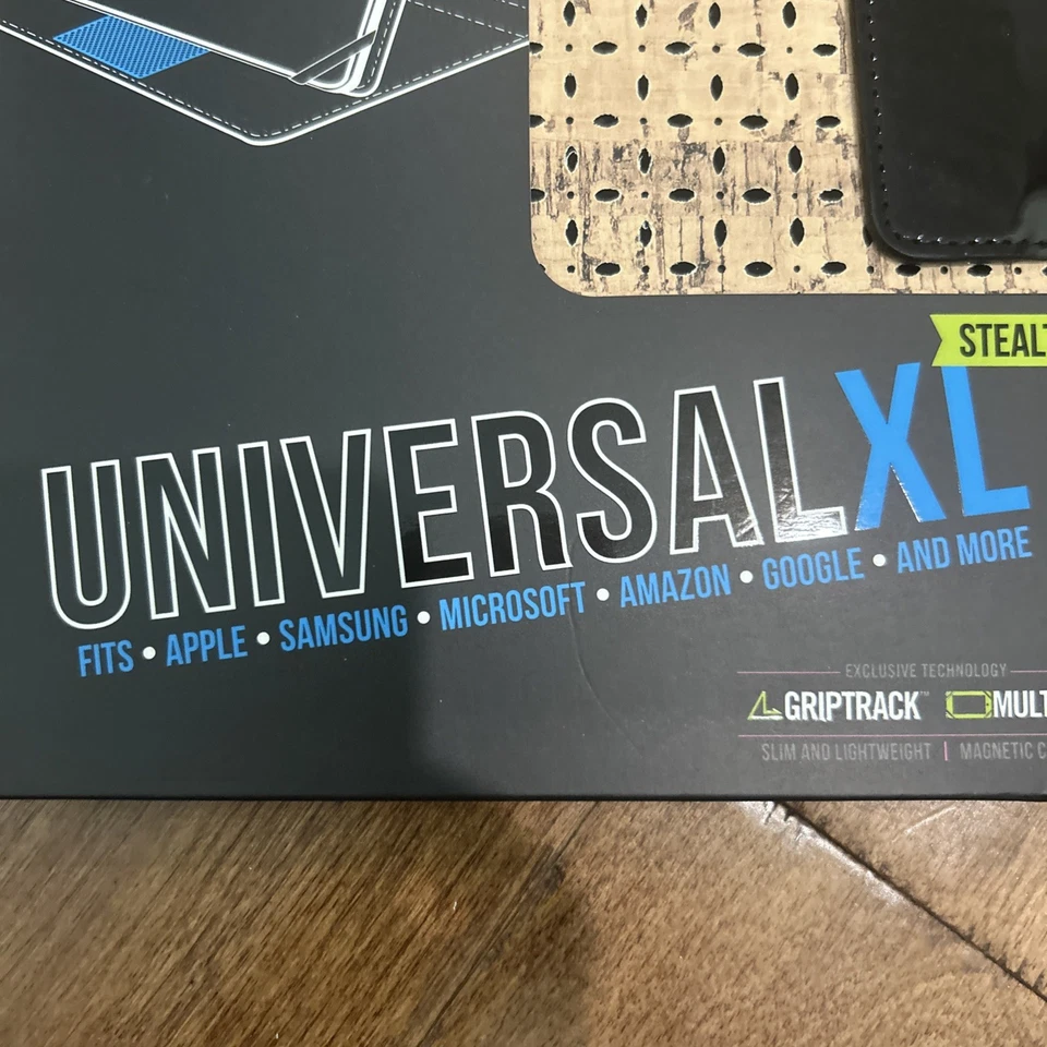 M-Edge Universal XL Stealth Tablet Case Fits 9-10" Tablets Tan Cork Black NEW - Image 2 of 4