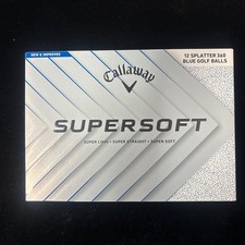 🆕 Callaway 2025 Supersoft Blue Splatter Golf Balls, 1 Dozen, PGA PRO SELLER