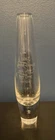 Vintage Steuben Glass Air Bubble Vase Inscribed Love Chance Cannot.. Signed