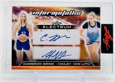 2025 Leaf Electrum Dual Auto Cameron Brink & Hailey Van Lith /10 SP WNBA + Patch