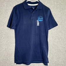 Firefly Blue Sun Corporation Logo Embroidered Polo Shirt Size Small Sci Fi