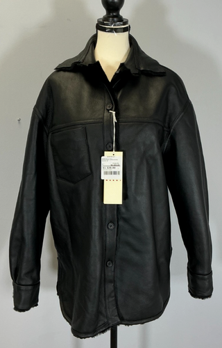 Marni Wendemantel Damen Größe 38 IT Schwarz Leder Lammfell Neu mit Etikett - Bild 6 von 12