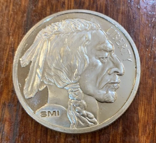 SMI Sunshine Mint 999 Silver Round Buffalo Indian Head 1 oz Uncirculated