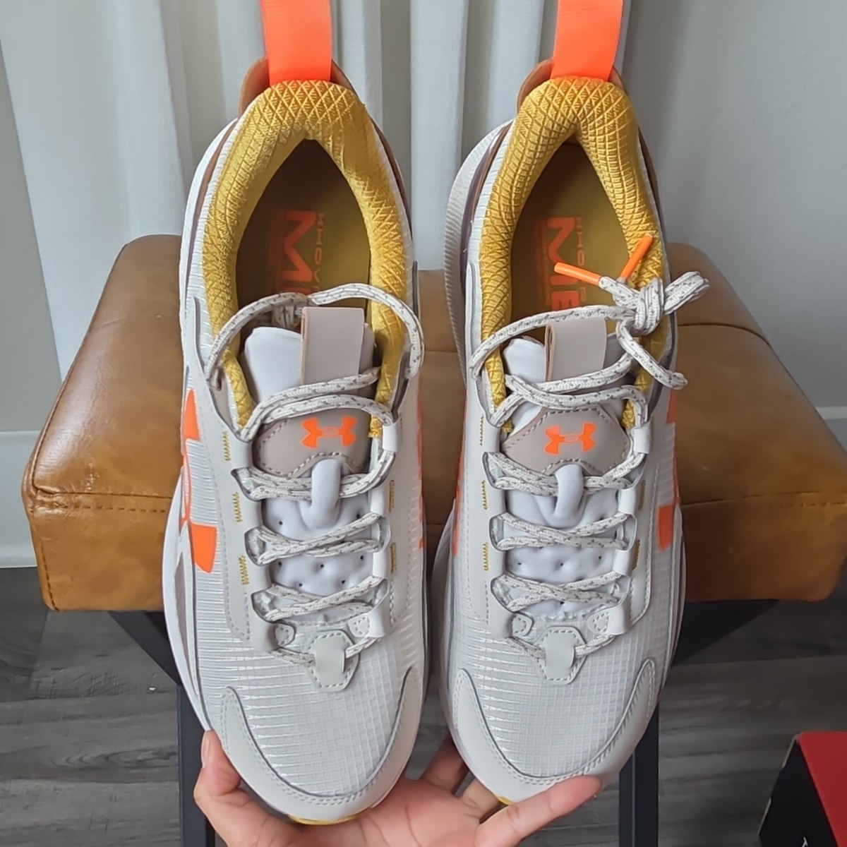 Under Armour UA HOVR Mega 2 MVMNT Fog Orange Blast Gray  display picture 1