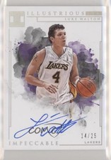 2018-19 Panini Impeccable Illustrious Ink Holo Silver 14/25 Luke Walton Auto y8a