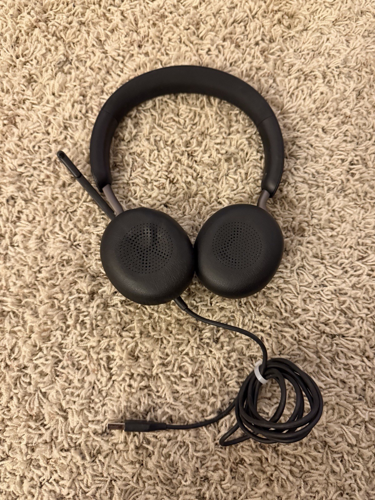 Jabra Evolve2 40 Wired Headphones USB Black (HSC130) With Fast Shipping