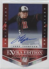 2012 Elite Extra Edition Aspirations Die-Cut Signatures Jake Thompson Auto 0b5