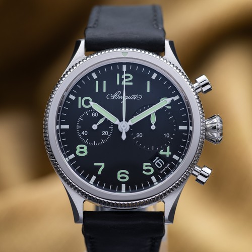 Breguet Type XX 2057ST923WU 42 mm Black Dial