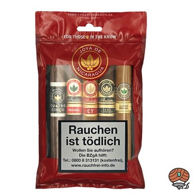 Joya de Nicaragua Go Pack  Sampler Best of Joya Toro 5 Zigarren
