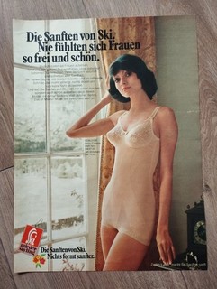1973 Rare Vintage magazine ad SKI Corset Ladies Lingerie