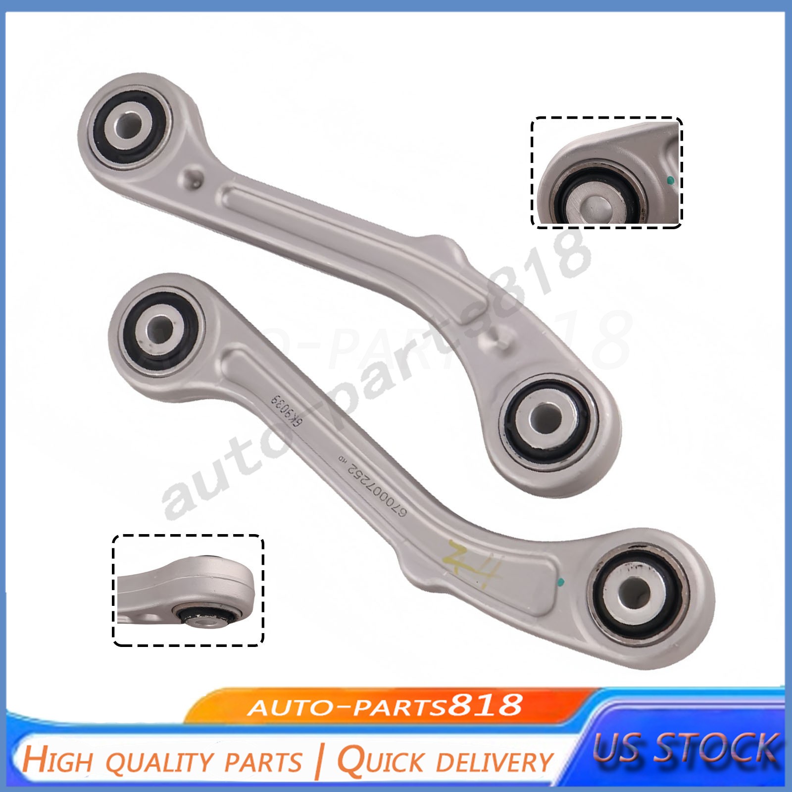 For Maserati Ghibli Quattroporte 2014+ 2* Rear Upper/Lower Control Arms 67000725