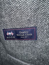J.Crew Ludlow Abraham Moon Black And White Herringbone Wools Sportcoat 40R