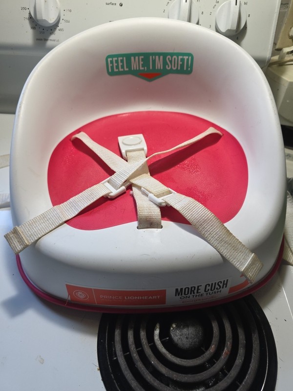 Portable Lightweight Booster Seat W/ 3-Point Harness Easy Clean  Toddlers