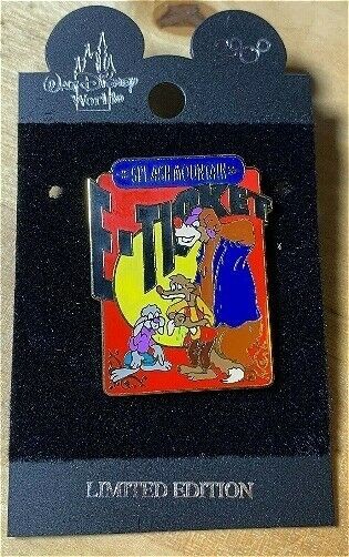 RARE OLD LE Disney pin E-Ticket Splash Mountain Brer Rabbit Brer Fox Brer Bear