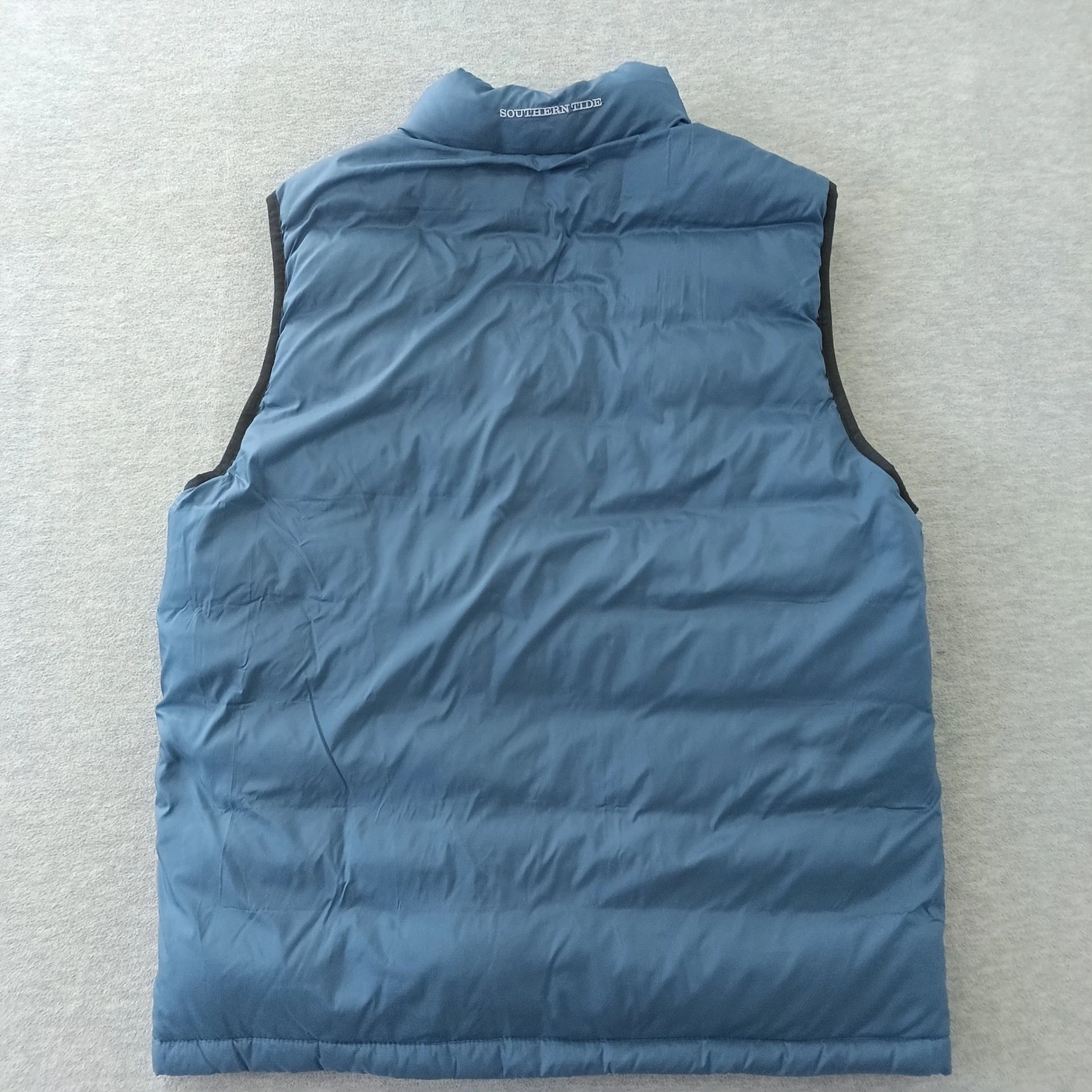 Southern Tide Sport Mens Blue Down Puffer Vest Skipjack Patch Size Large - product detail image 7