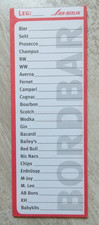 ORIGINAL AIRBERLIN BORDBAR KELLNERBLOCK air berlin ROT WEISS 20 BLÄTTER BLOCK !!