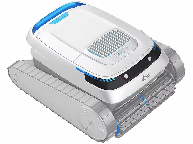 Robot nettoyeur de piscine rechargeable PRR-120 AGT supprime le sable et débris sans fil