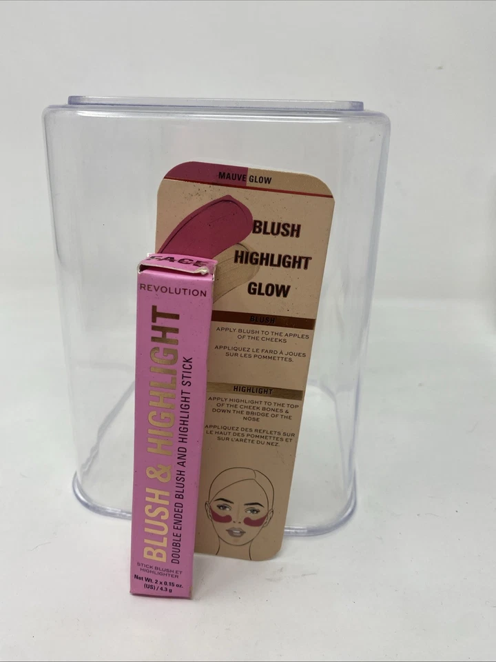 Revolution Blush & Highlight Stick- Mauve Glow - NEW SEALED - Image 2 of 4