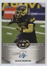 2015 Leaf US Army All-American Bowl Silver 41/50 Calvin Brewton #BA-CB1 Auto 0w8