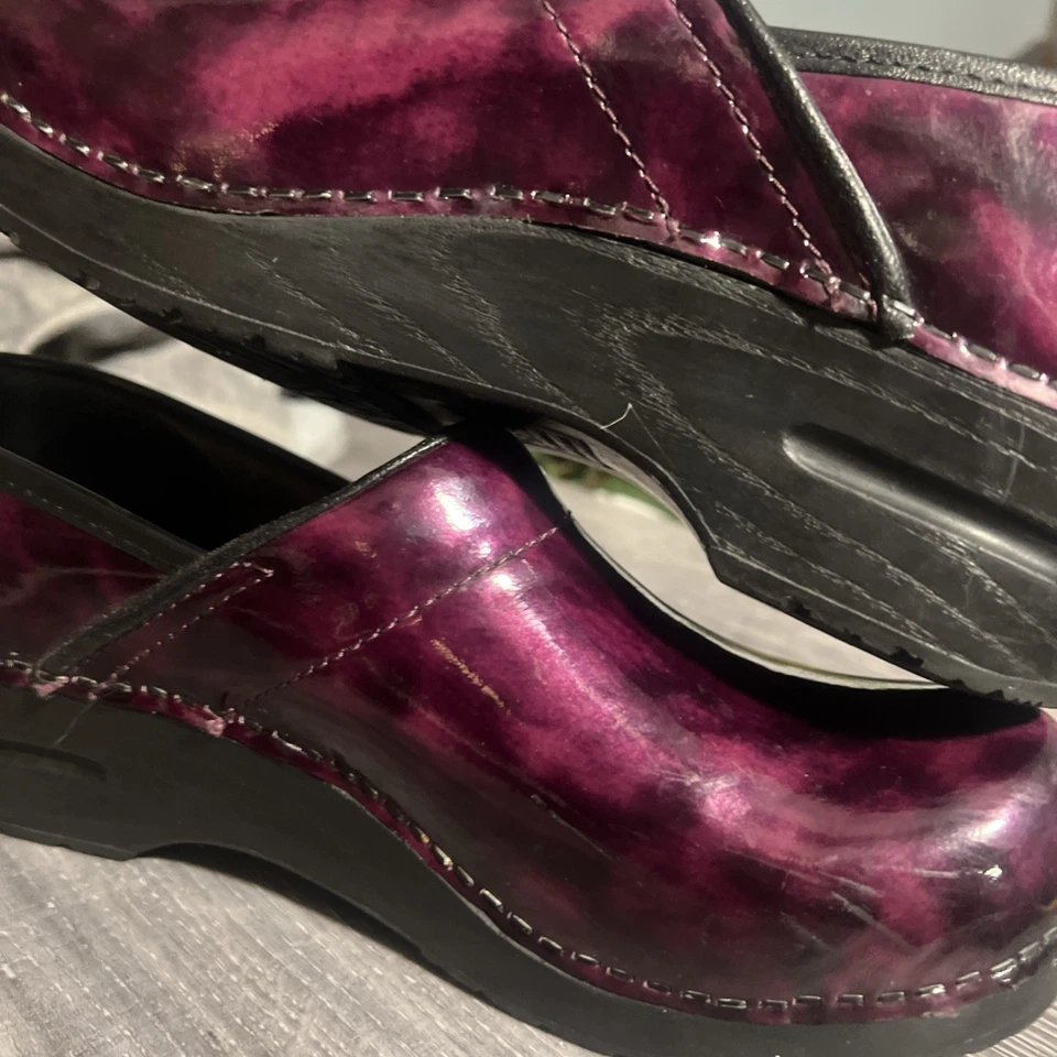 Sanita Mujer Profesional Charol Púrpura Talla 39 Foto 3 de 4