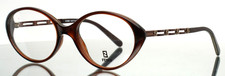 FENDI F68 Cafe Brown Womens Oval Full Rim Eyeglasses 51-18-135 B:40