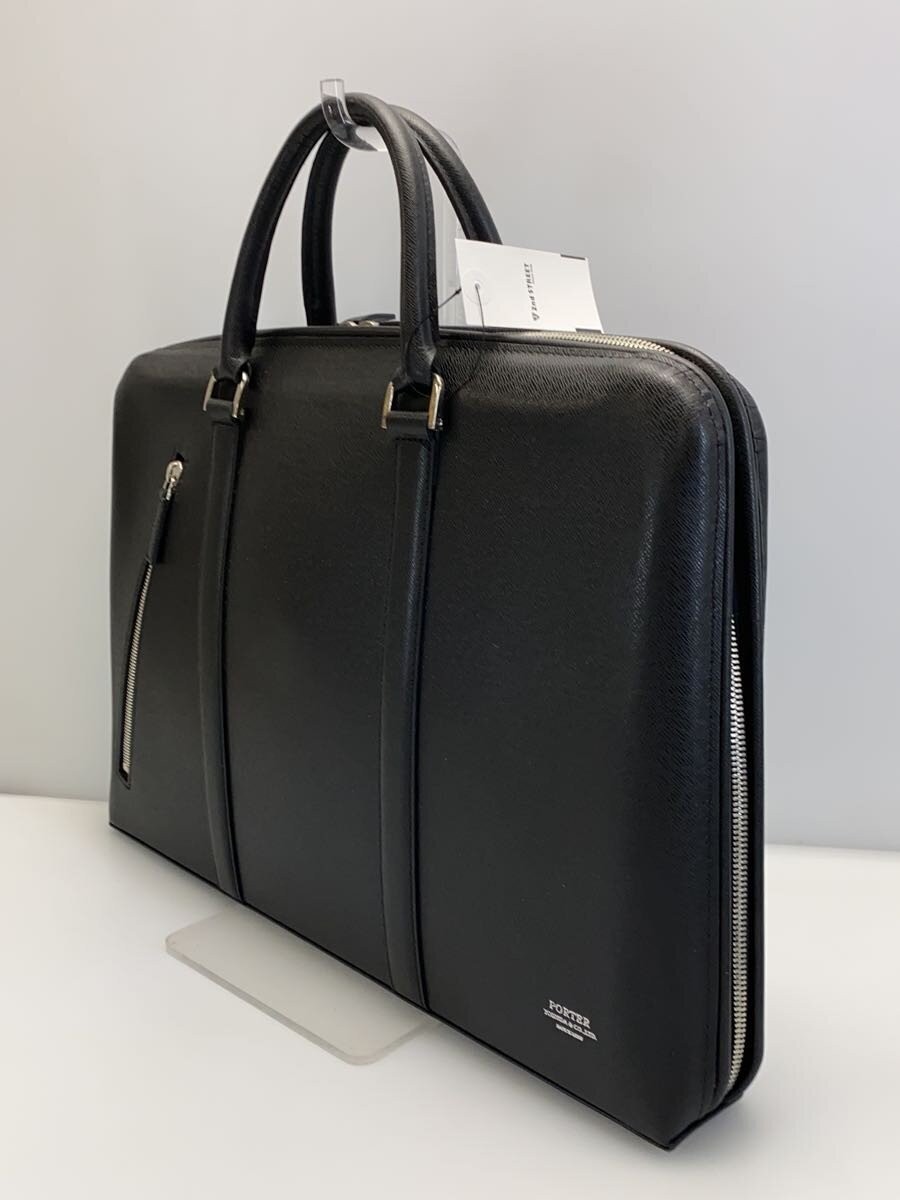 PORTER Briefcase Leather Black Solid from Japan - image 1