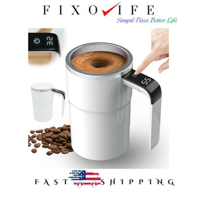 Self Stirring Cup Automatic Electric Mixing Coffee Milk Tea-FAST US SHIP