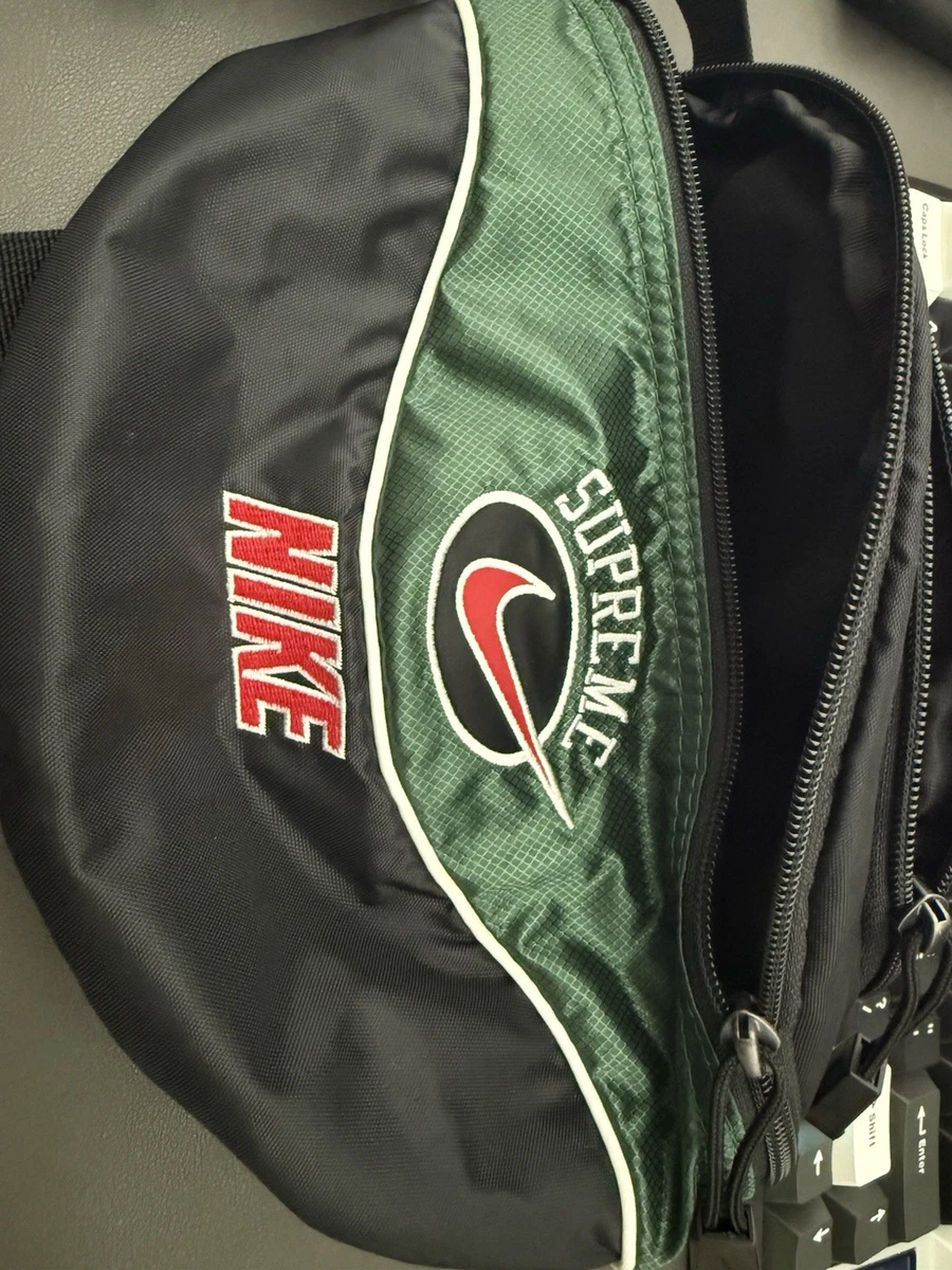 Supreme x Nike Shoulder Bag Green SS19 NWT Crossbody Waist Pack | eBay
