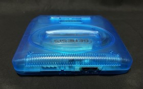 Sega Genesis 2 CUSTOM Console Bundle ~ Translucent Blue 🔥~ Cleaned & Tested