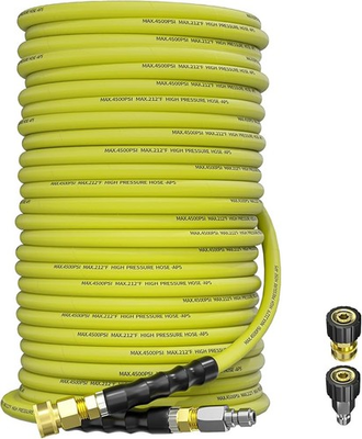 #ad Pressure Washer Hose 150FT 3 8quot; 4500 PSI 212°F Hot Cold Swivel Quick Connect $94.29