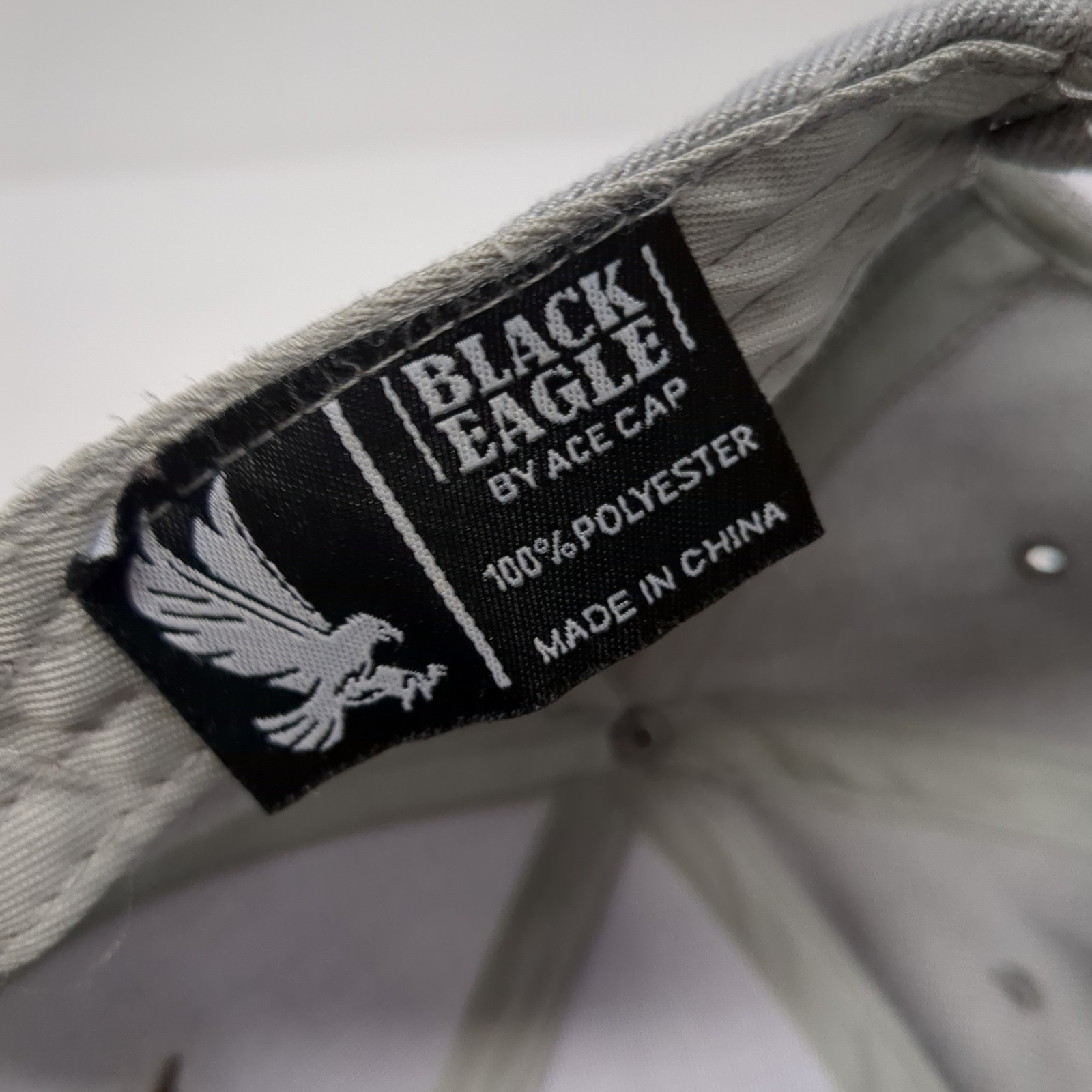 American Flag Eagle Strapback Baseball Cap Gray O… - image 9