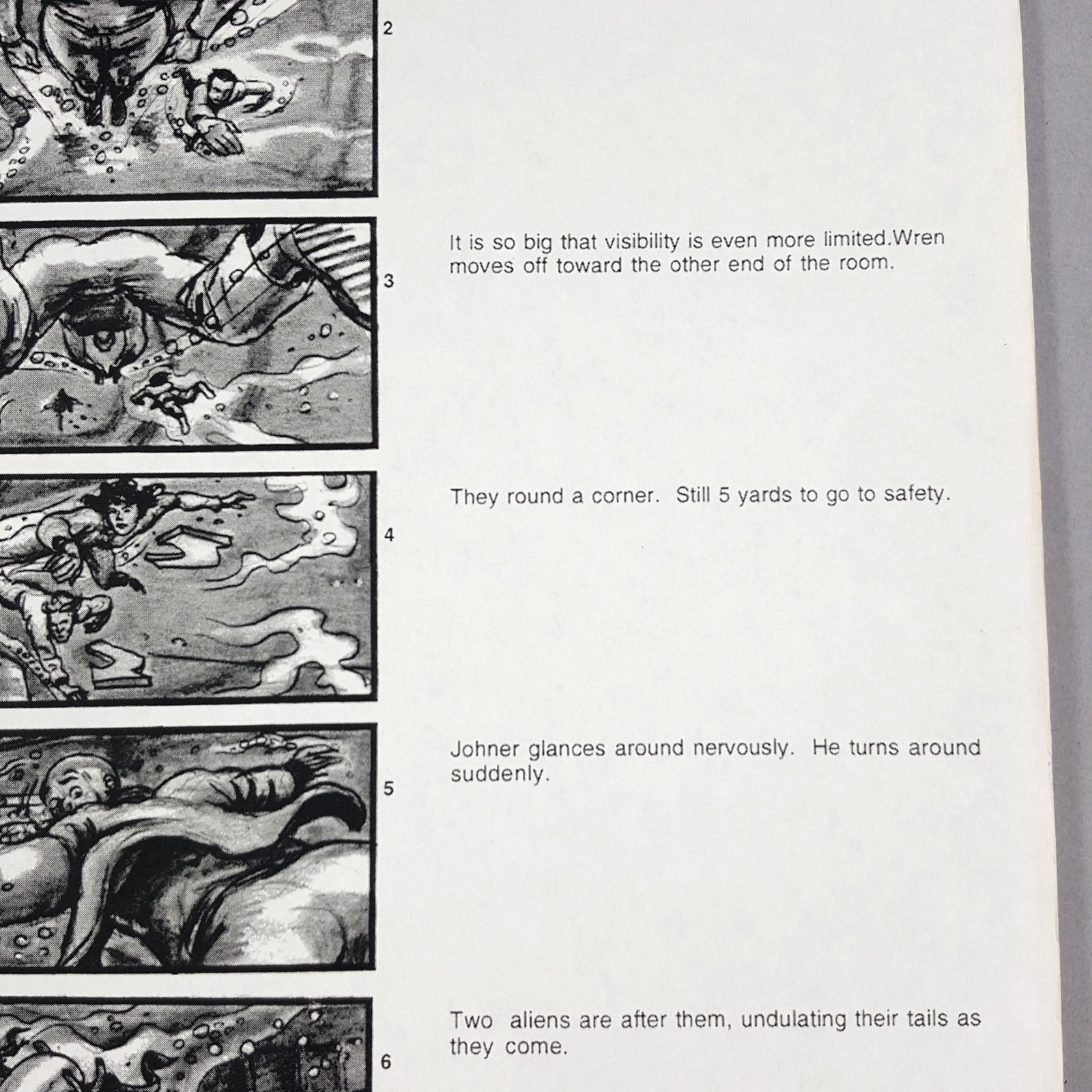 Image 12 of Alien: Resurrection - Production Used Storyboard, Alien Attacks Underwater, COA