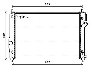 RADIATOR ENGINE COOLING CT2064 FOR CHEVROLET AVEO/KALOS/Hatchback/U-VA/GENTRA - Image 2 of 4