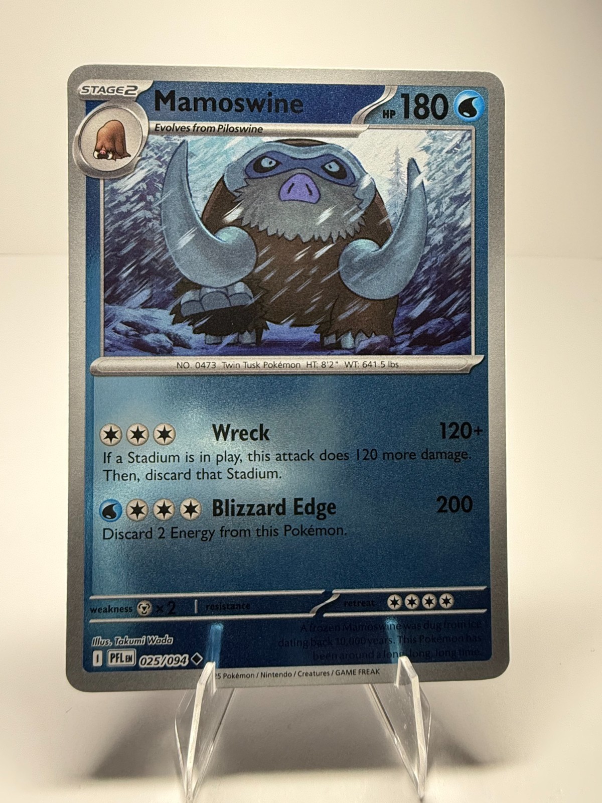 Pokemon Mamoswine (25/130) Phantasmal Flames NM REVERSE HOLO