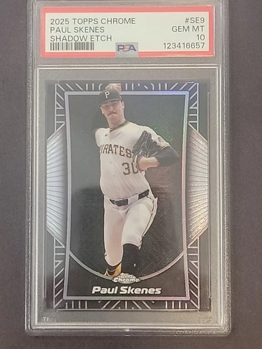 2025 Topps Chrome - Shadow Etch Paul Skenes #SE-9 PSA 10 GEM MINT