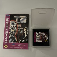 T2 The Arcade Game SEGA Game Gear, Authentic W/ Manual & Case. Tested!