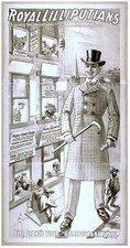 Póster de Cincinnati Nueva York 1900 Royal Lilliputians Giant Lilliputians