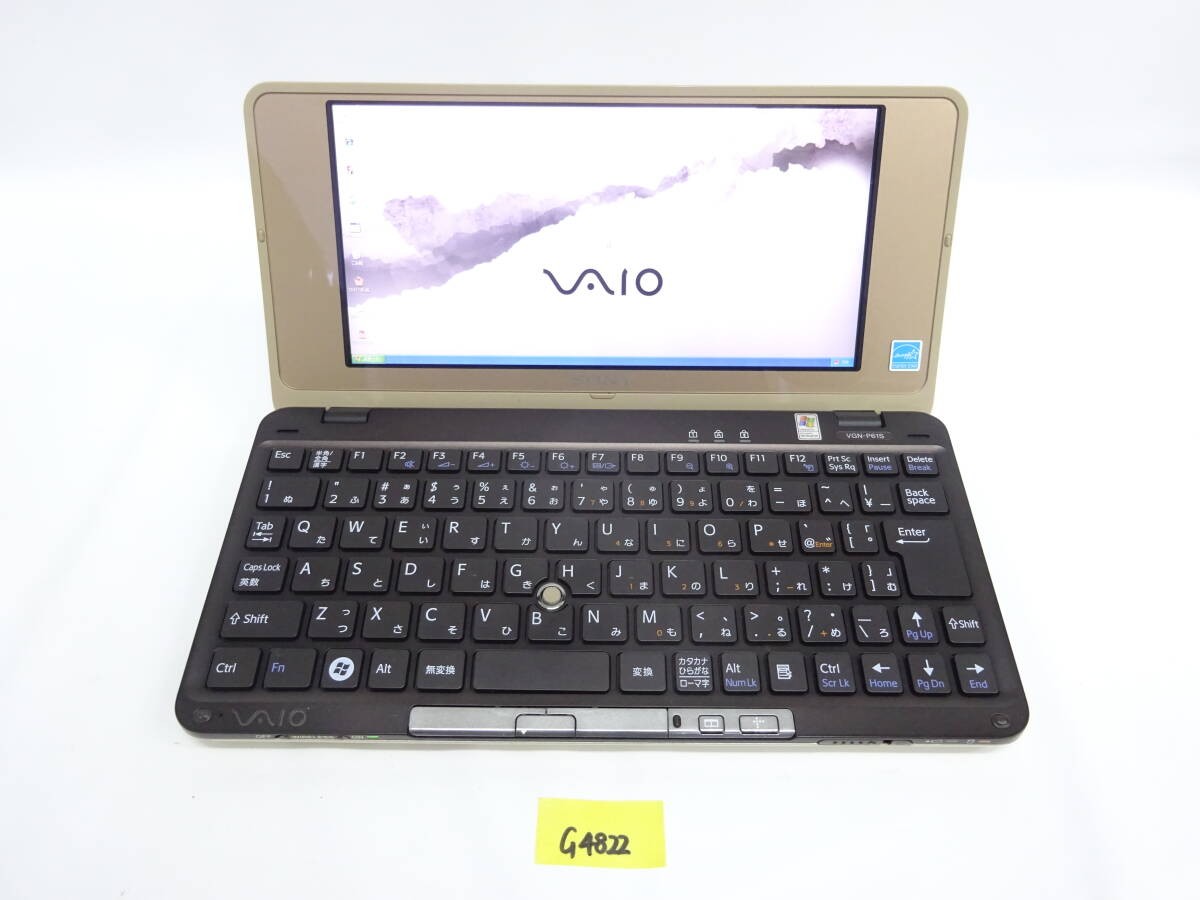 そ*】様 【希少美品】Sony VAIO typeP VGN-P61S オニキス SONY VAIO VGN-P61S Atom type P Pocket Style Power confirmed to be