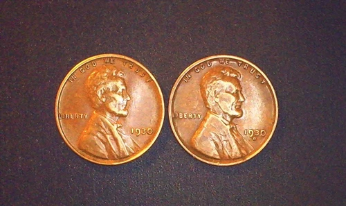 1930 P + D Lincoln Wheat Cents-  Good Condition