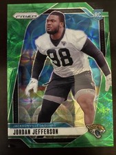 2024 PANINI PRIZM JORDAN JEFFERSON GREEN SCOPE PRIZM RC /75 JAGUARS