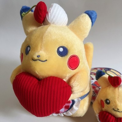 Pokemon PIKACHU DINER Plush & Mascot Heart Set Japan Pokémon