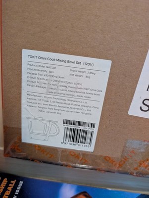 TOKIT Omni Cook Mixing Bowl Set (US Version) NEW Replacement Part